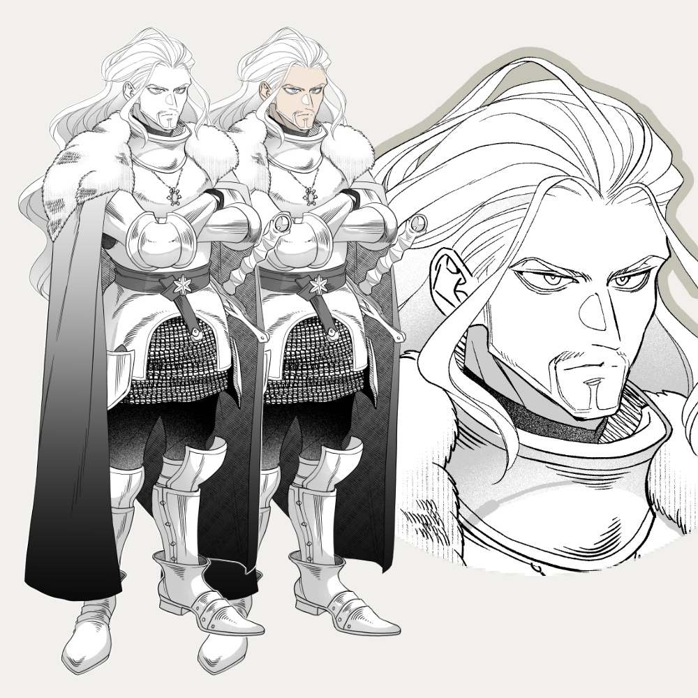 騎士のオジさん（立ち絵）