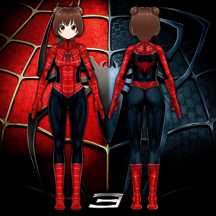ใVRoidใFemale Ver. Spider-Man Costume โฆSpider-Man Raimi Trilogyโฆ