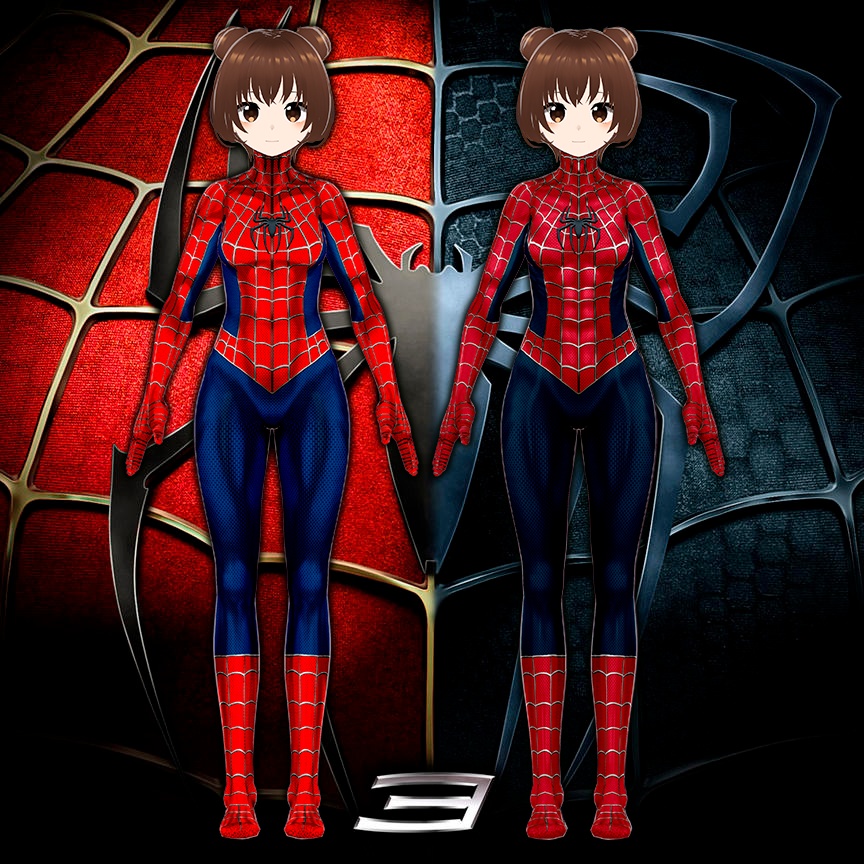 ใVRoidใFemale Ver. Spider-Man Costume โฆSpider-Man Raimi Trilogyโฆ