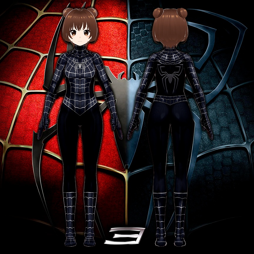 ใVRoidใFemale Ver. Spider-Man Costume โฆSpider-Man Raimi Trilogyโฆ
