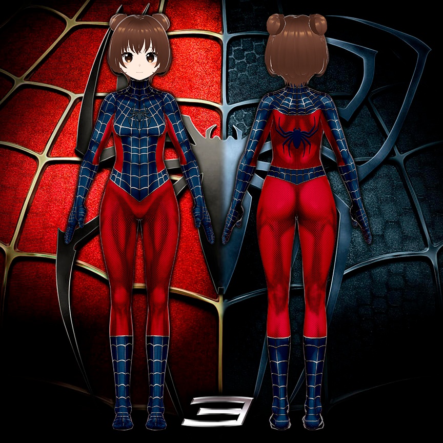 ใVRoidใFemale Ver. Spider-Man Costume โฆSpider-Man Raimi Trilogyโฆ