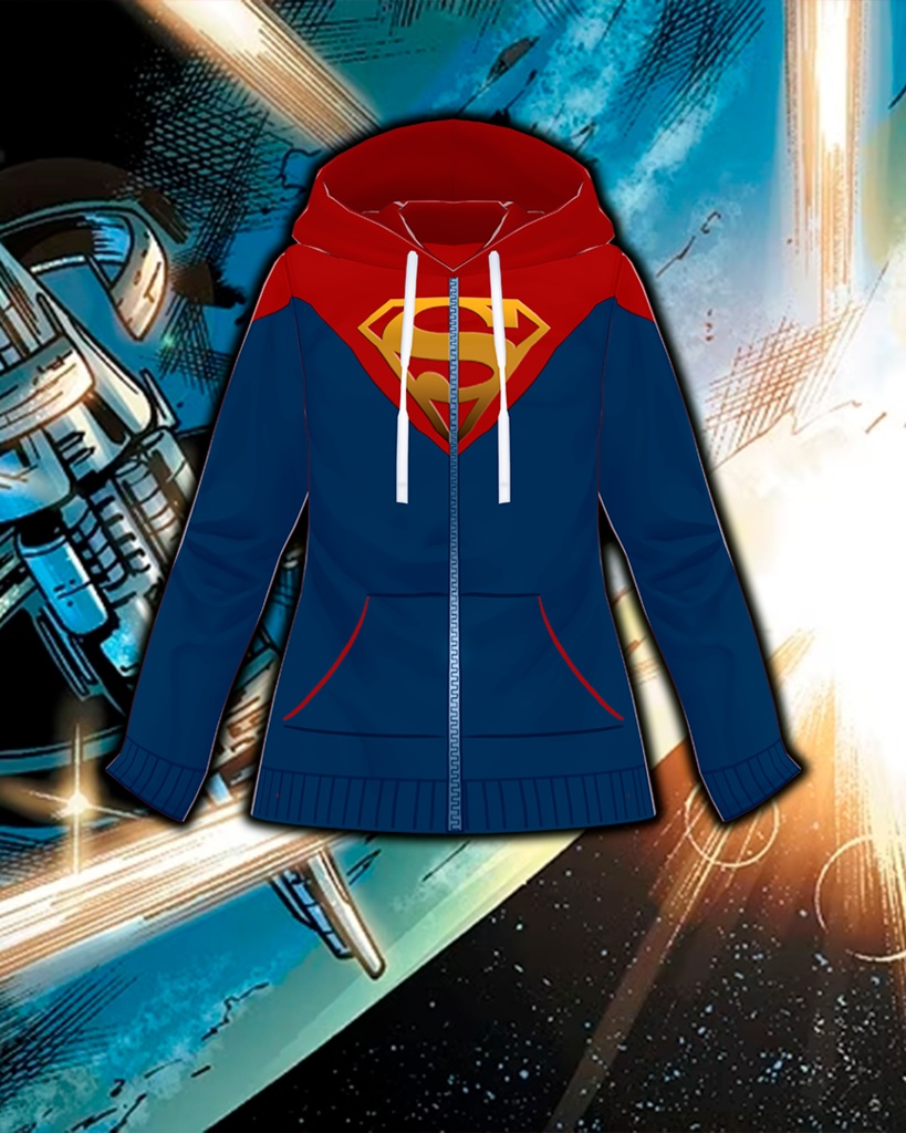 【VRoid】[UNISEX] Premium Superman Hoodie ✦Casual Heroes✦