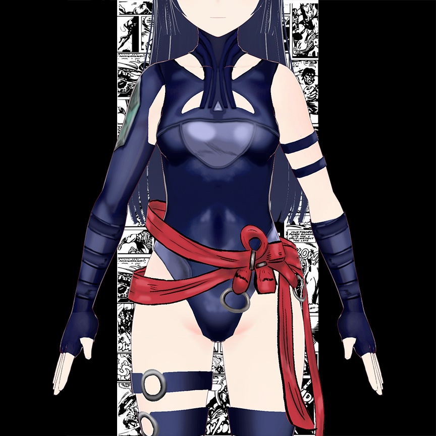 【VRoid】 Pyslocke Marvel Rivals Alt. Skin