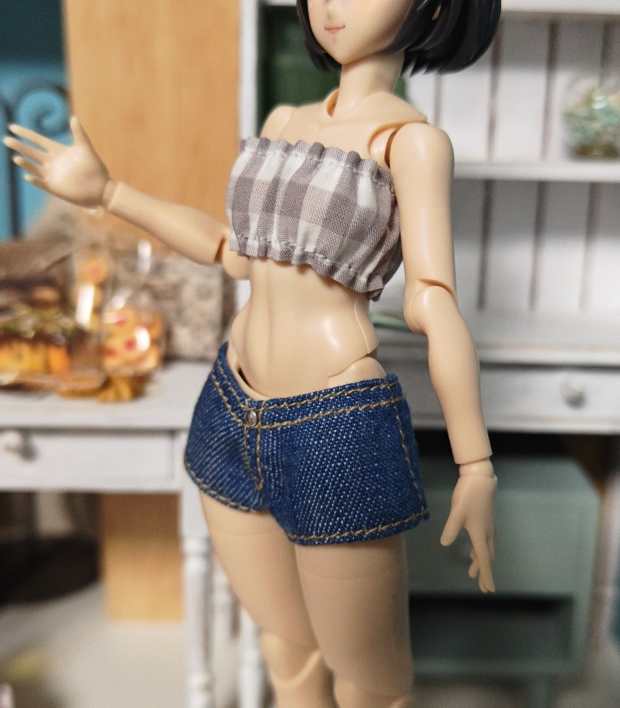 チェック柄トップス(シャーシLサイズ)