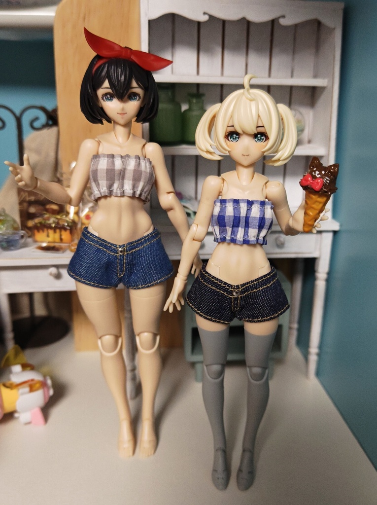 チェック柄トップス(シャーシMサイズ)