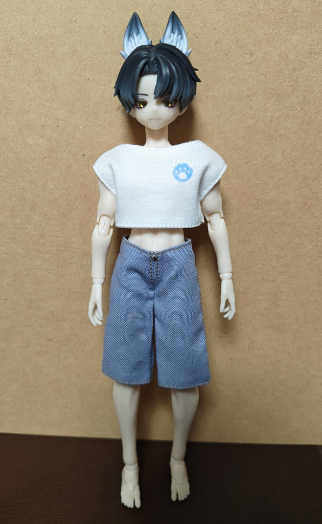 ハーフパンツ  ブルーグレー