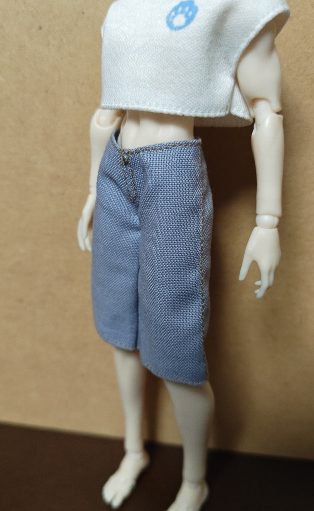 ハーフパンツ  ブルーグレー