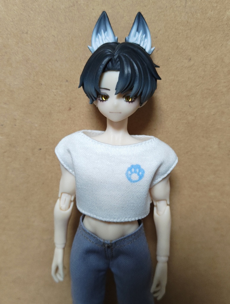 ショートTシャツ  足あと