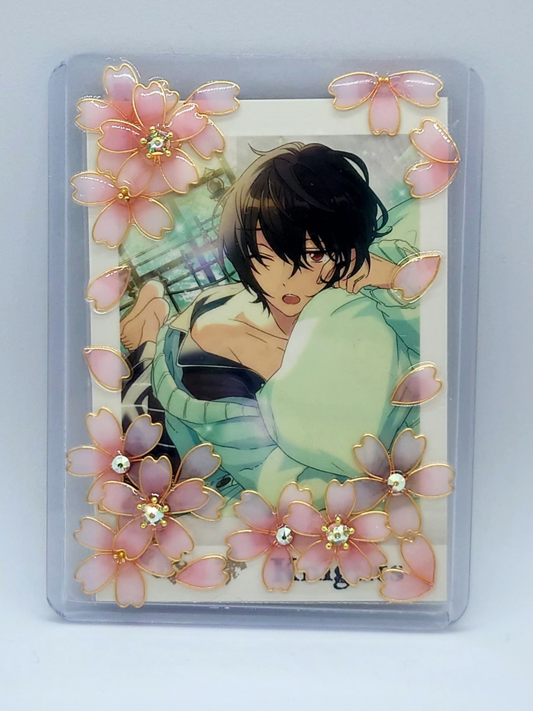 花×硬質デコケース<桜>