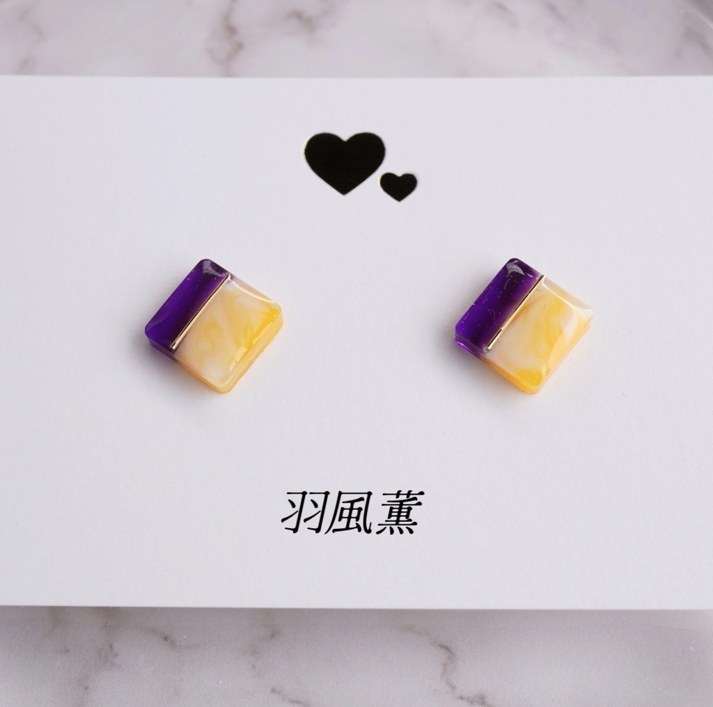 推し色マーブルイヤリング<UNDEAD>