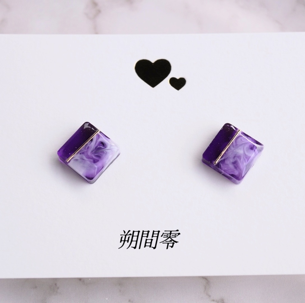 推し色マーブルイヤリング<UNDEAD>