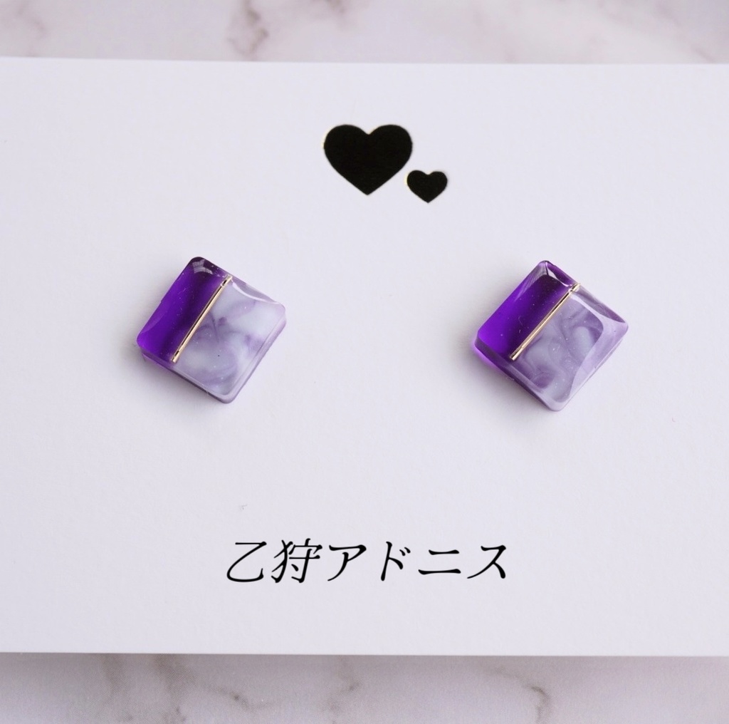 推し色マーブルイヤリング<UNDEAD>