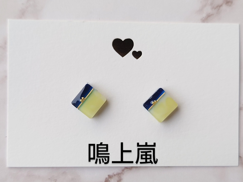 推し色マーブルイヤリング<Knights>