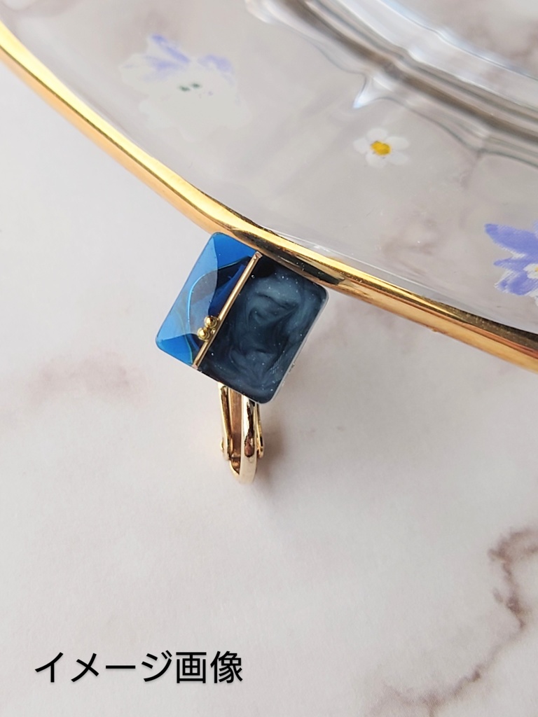 推し色マーブルイヤリング<Knights>