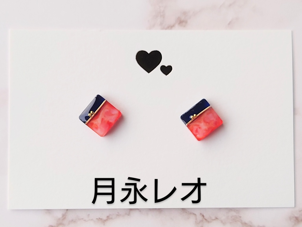 推し色マーブルイヤリング<Knights>