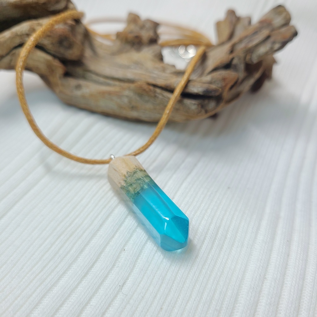 【ウッドレジン】水縹シリーズ / 水晶柱