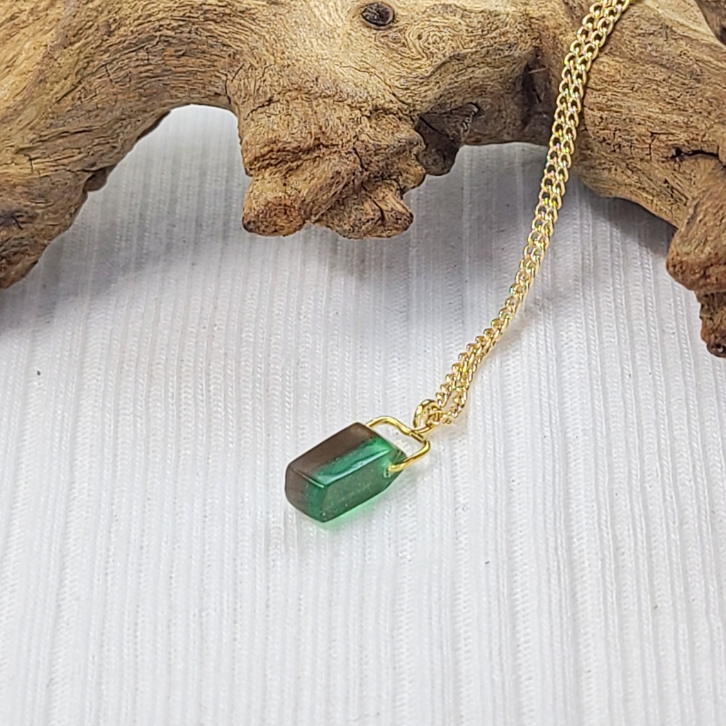 【オールレジン】ツートングリーン金