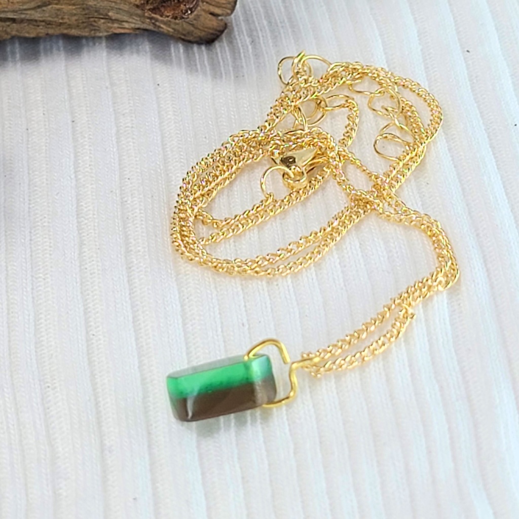 【オールレジン】ツートングリーン金