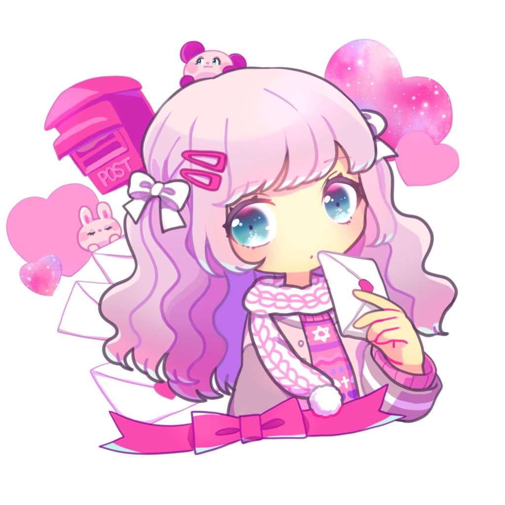 アクリルキーホルダー【ラブレター】