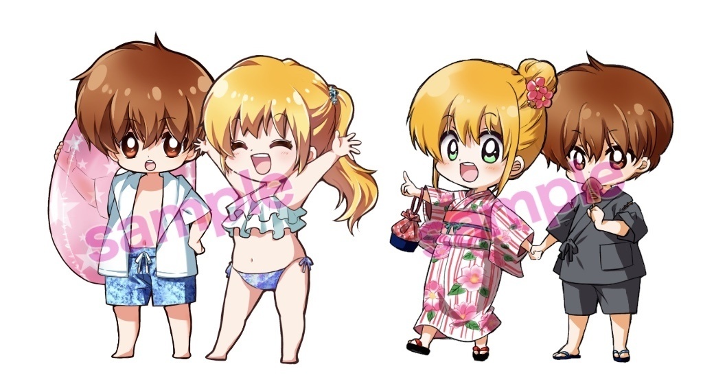 アクリルスタンド水着ver.+浴衣ver.セット