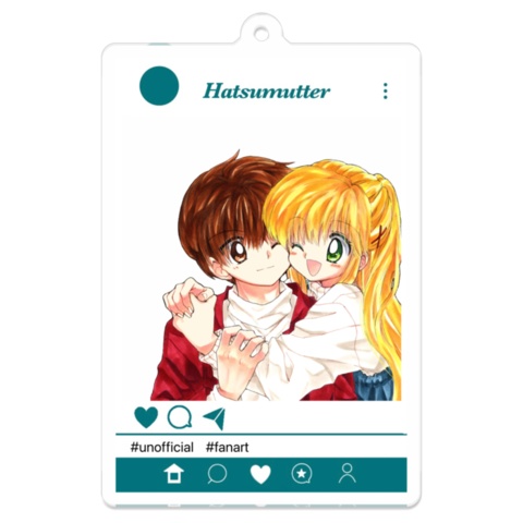 SNS風フレームアクリルキーホルダー ログ本表紙ver.
