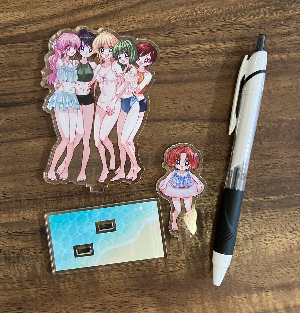 水着ガールズアクリルジオラマ