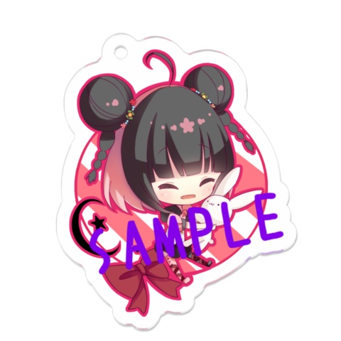 望月結アクリルキーホルダー　［ニコッとver］