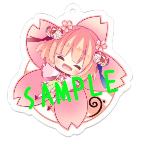 桜花ひなアクリルキーホルダー　［ニコッとver］　　