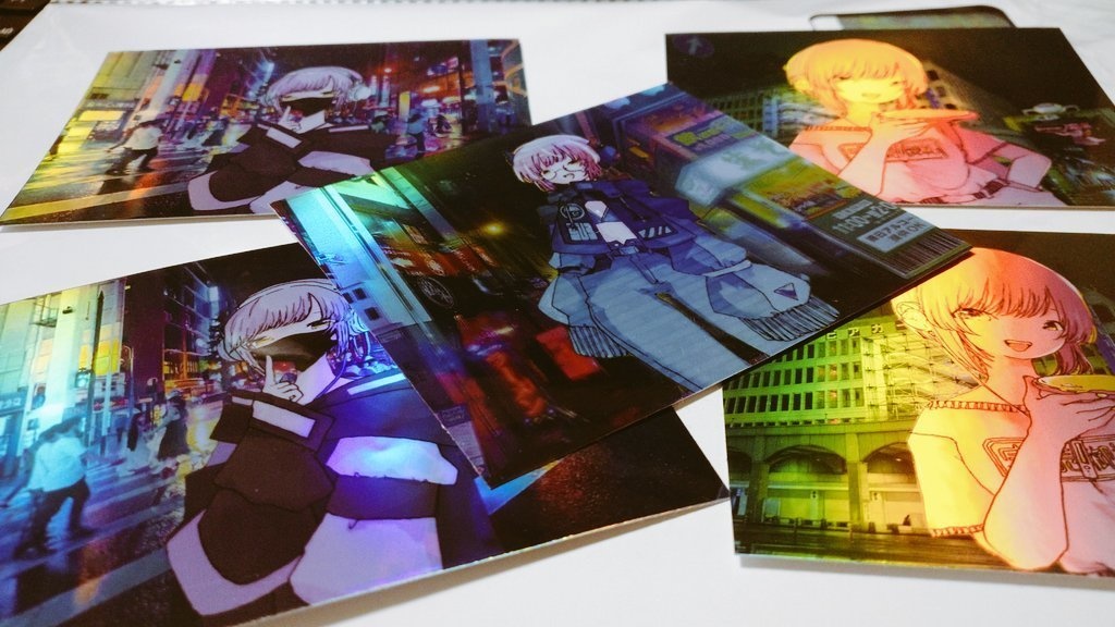 【NEW】オーロラメタリックステッカー【大】