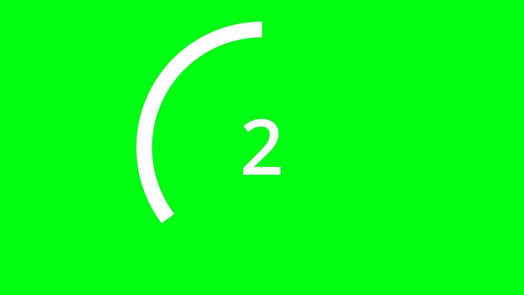 【無料素材】5秒カウントダウン(グリーンバック対応)