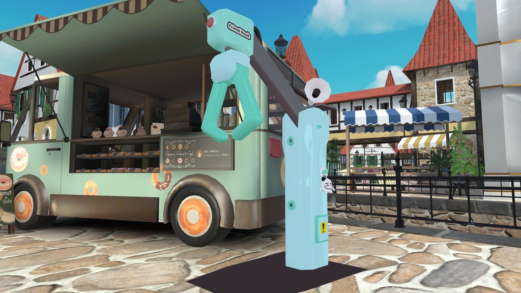 【オリジナル3Dモデル】フレンドフック!!【VRC想定アバター】