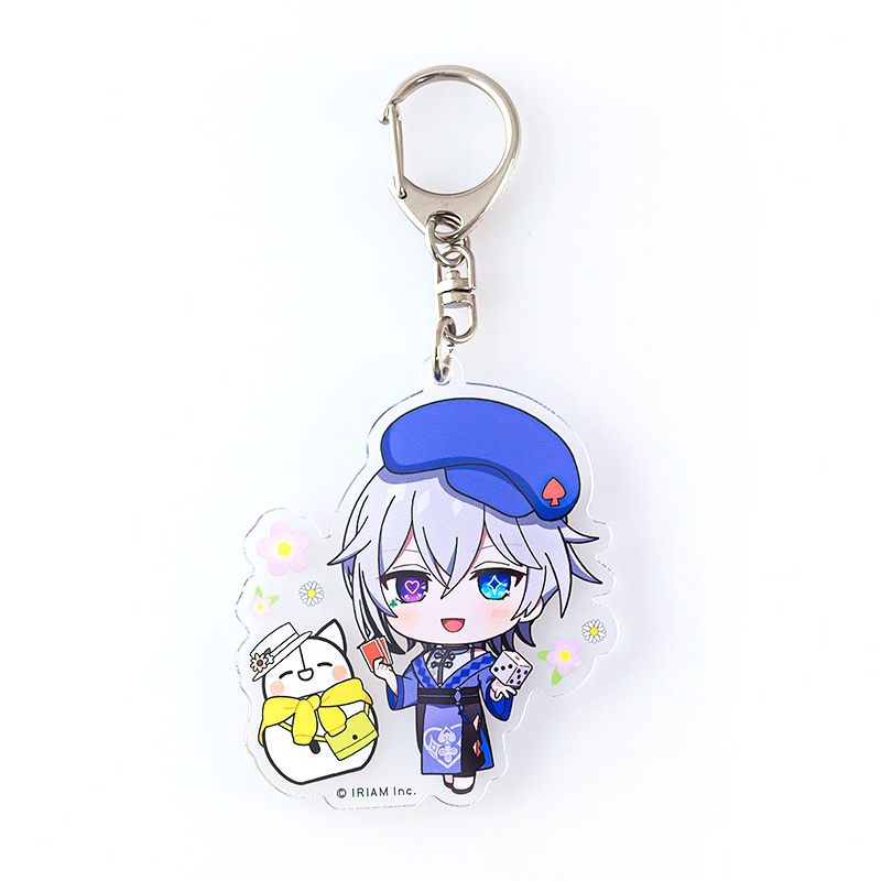 ちびキャラdeしらすといっしょ!アクリルキーホルダー-春のおでかけしらす-(ななつき)