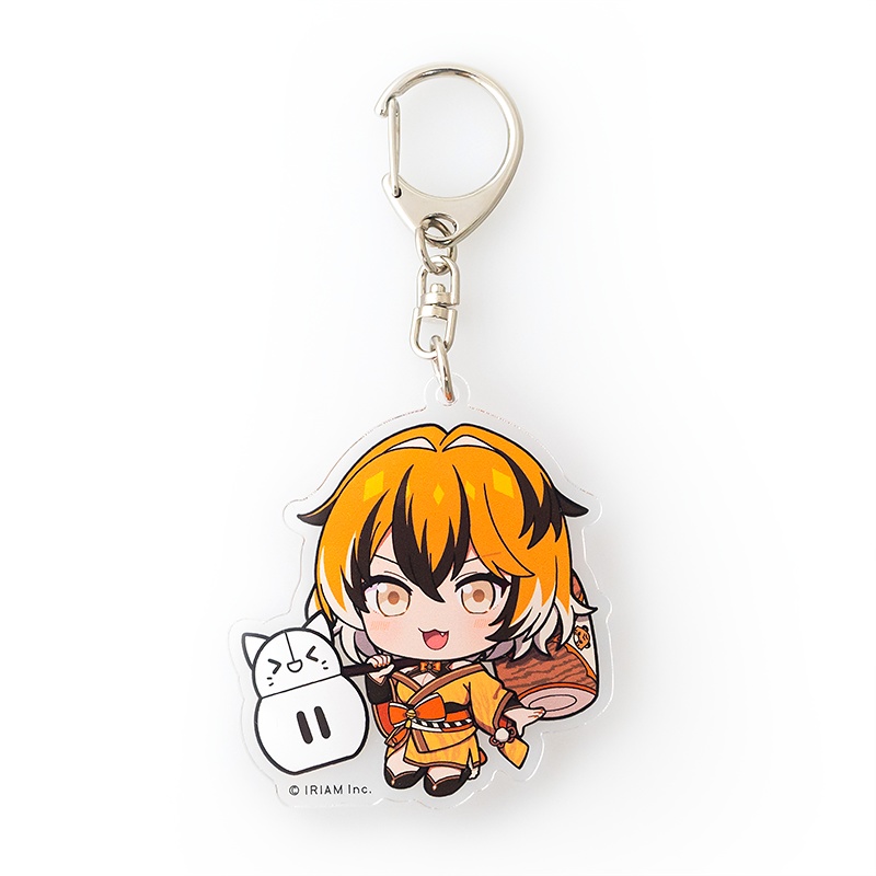 ちびキャラdeしらすといっしょ!アクリルキーホルダー-わくわくしらす-(みちょら)