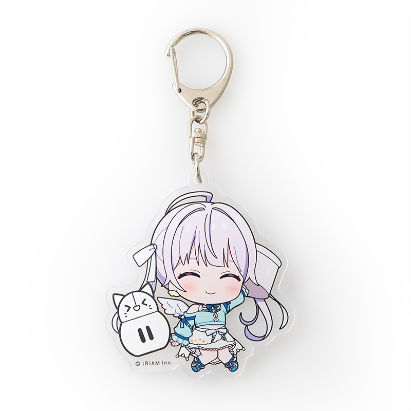 ちびキャラdeしらすといっしょ!アクリルキーホルダー-わくわくしらす-(白羽こもり)