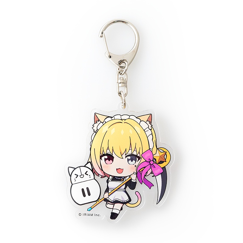 ちびキャラdeしらすといっしょ!アクリルキーホルダー-わくわくしらす-(柚原娘々)