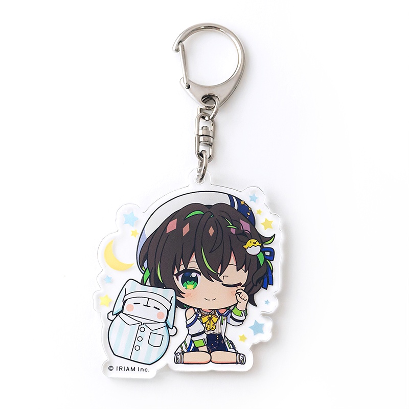 ちびキャラdeしらすといっしょ！アクリルキーホルダー-おやすみしらす-（ことり ゆうい）