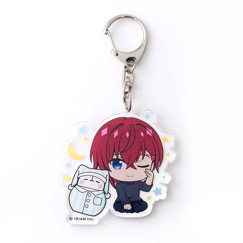 ちびキャラdeしらすといっしょ！アクリルキーホルダー-おやすみしらす-（暖寧みねたろ）