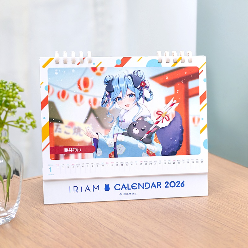 IRIAM公式卓上カレンダー2026