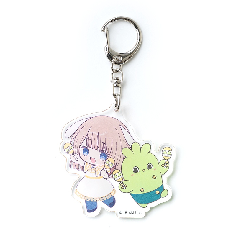ちびキャラdeいっしょ！アクリルキーホルダー-さぼぼん/ぶくちゃ-(美羽うり)