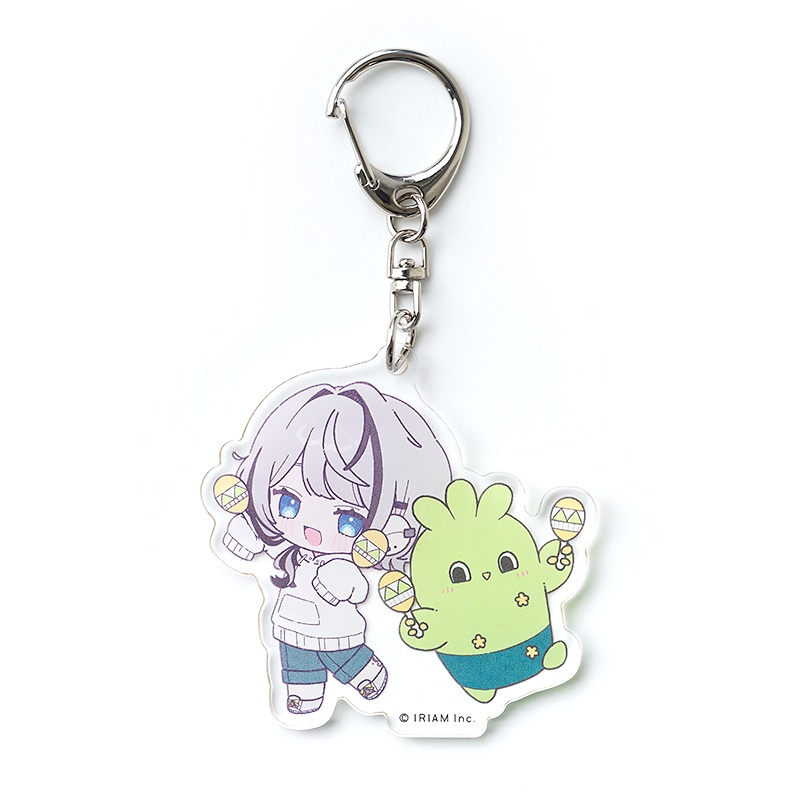 ちびキャラdeいっしょ！アクリルキーホルダー-さぼぼん/ぶくちゃ-(輝空えみり)