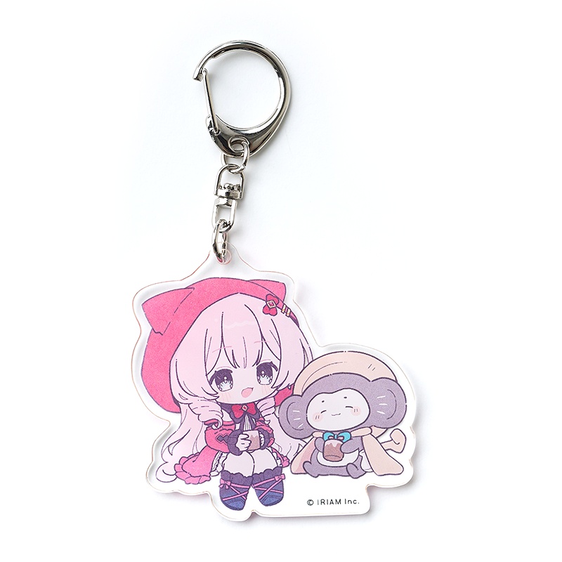 ちびキャラdeいっしょ！アクリルキーホルダー-さぼぼん/ぶくちゃ-(にゃりす)