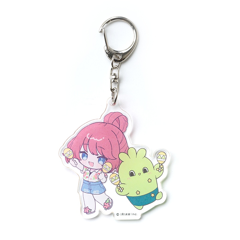 ちびキャラdeいっしょ！アクリルキーホルダー-さぼぼん/ぶくちゃ-(ピリナ)