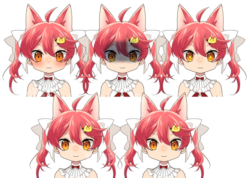 【限定1点】ねこみみリボン【VtubeStudio対応Live2Dモデル】