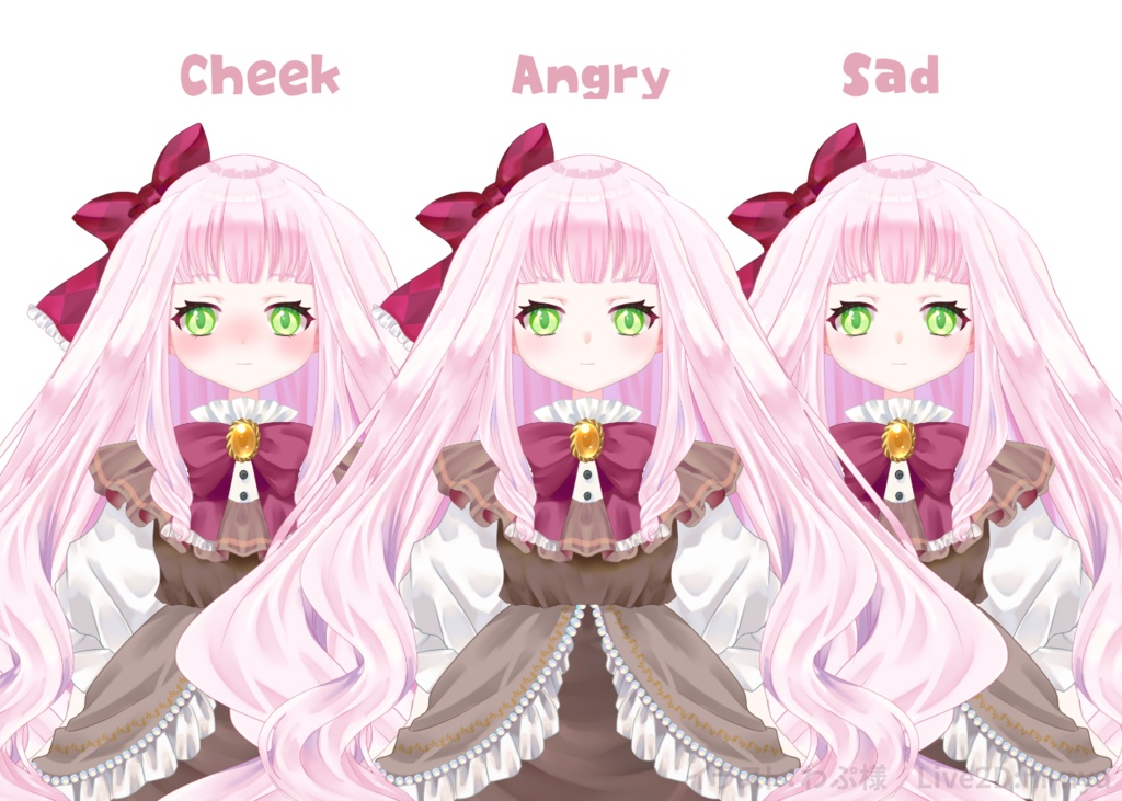 【限定1点】桜色アンティークドール【VtubeStudio対応Live2Dモデル】