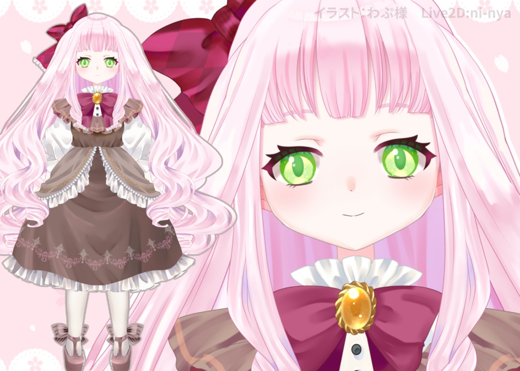 【限定1点】桜色アンティークドール【VtubeStudio対応Live2Dモデル】