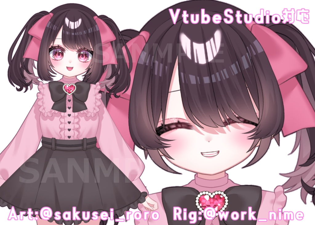 【限定1点】量産系の女の子【VtubeStudio対応Live2Dモデル】