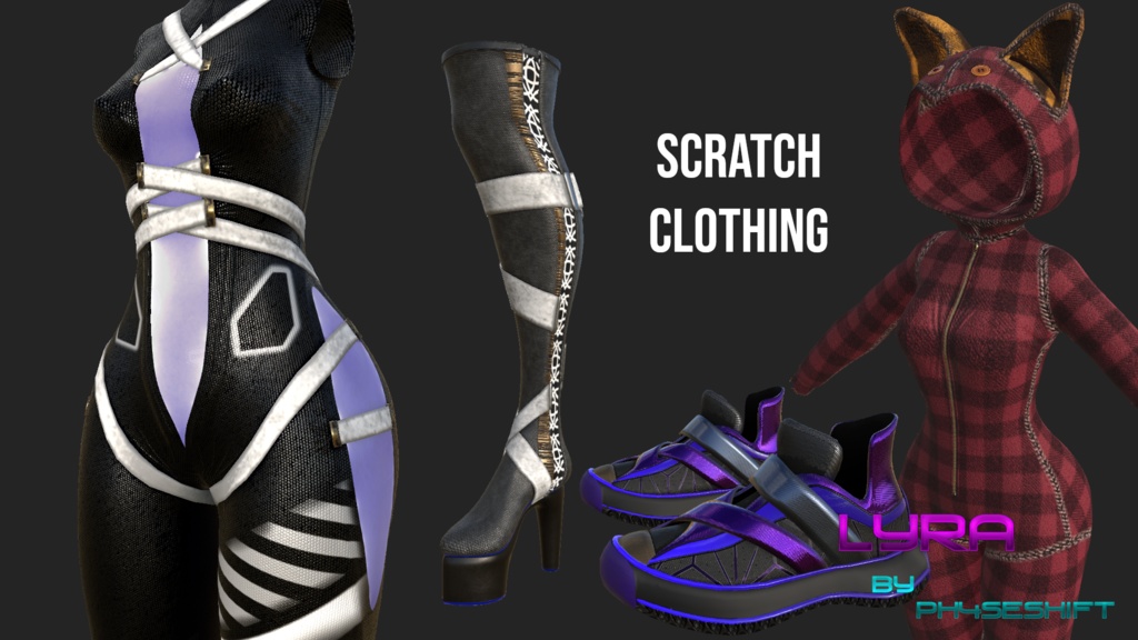 Lyra - Scratch asset VRC Avatar