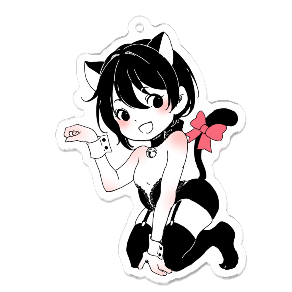 猫耳男子 アクリルキーホルダー