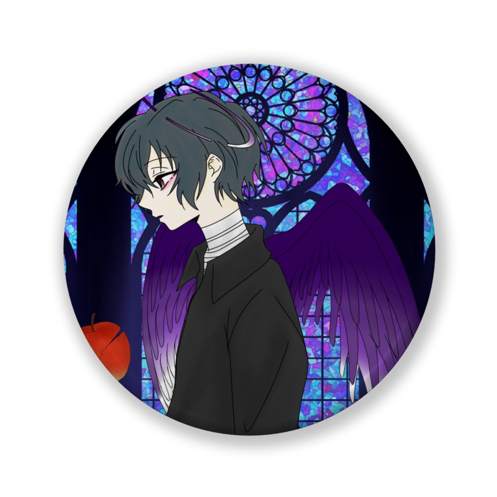 缶バッチ マソラ 黒ver.