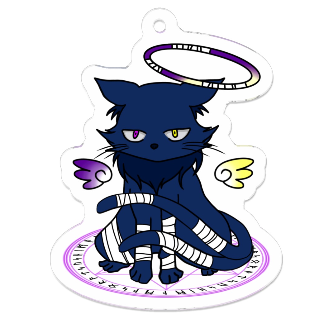 アクリルキーホルダー　マソラ　ねこのすがた ver.　小～大